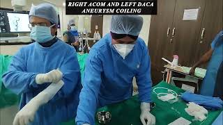 Right ACOM and Left DACA Aneurysm Coiling | #irfacilities #doctor #interventionalradiology