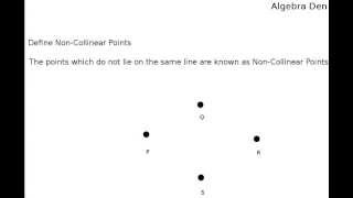 Non-Collinear Points