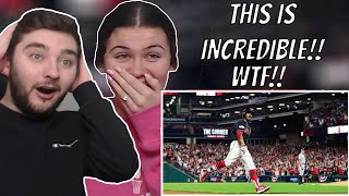 British Couple Reacts to MLB Craziest/Loudest Crowd Reactions!