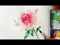 Watercolor Rose Painting Tutorial