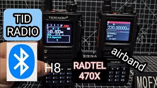 TIDRADIO BLUETOOTH \u0026 RADTEL 470X AirBand - HAM RADIOS