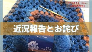 近況報告とお詫び【本日の手芸】today's handicraft