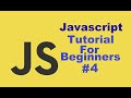 Javascript Tutorial For Beginners 4 #  Data Types