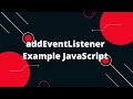 JavaScript Tutorial in Hindi #78 addEventListener Example JavaScript