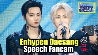 Enhypen Daesang Speech Fancam at 1st D Awards