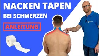 Neck taping instructions - Kinesio tape for neck pain