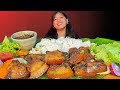 Pork Belly Recipe & Mukbang | Pork Ribs || Eat Away Stress Mukbang