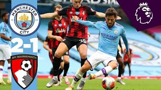 Man city vs Bournemouth 2–1//football highlights