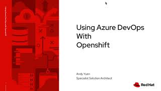 Using Azure DevOps with Openshift