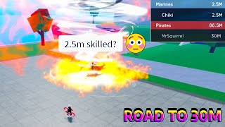 So I Created This Skilled Build To DEFEAT High Bounty Players... | Road to 30M | Blox Fruits