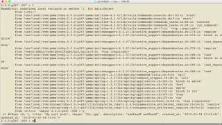 Using rails console
