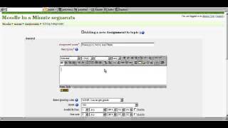 Moodle in a Minute - Uploading Multiple Files as an Assignment