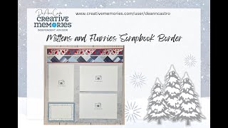 Winter Snow Mittens and Flurries Creative Memories Scrapbook Border