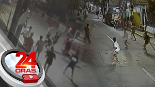 Riot ng mga menor de edad sa kalsada, nahuli-cam | 24 Oras