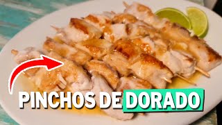 Pinchos de Dorado en Salsa de Ajo 🐟🧄