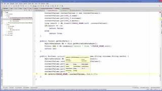 Android SQLite Database Tutorial 5 # Update values in SQLite Database table using Android YouTube