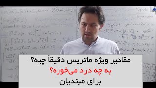 مقادیر ویژه و بردارهای ویژه چی هستن؟ چرا ویژه هستن؟ کاربردها و حل مثال برای مبتدیان