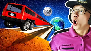 【Officer Ck】GTA5 史上最長的車從火星飛到地球！Jumping MARS RAMP with WORLD'S LONGEST CAR (GTA 5)