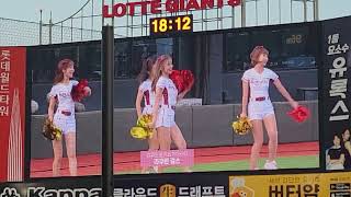 대만야구단 Rakuten monkeys girls 라큐텐몽키스 치어리더 롯데자이언츠 홈구장에 떴습니다