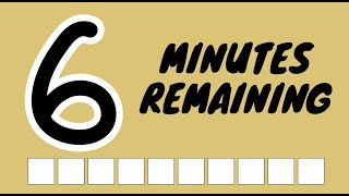 6 Minute - Countdown Timer - Progress Bar