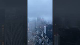 Foggy morning in NYC!! #viral #newyork #nyc #construction #fog