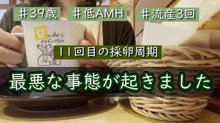 【不妊治療】最悪な事態が起きました。11回目の採卵周期＠低刺激/39歳・体外受精9回・流産3回