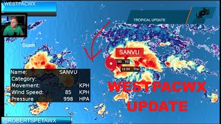 Tropical Storm Sanvu Update and how it will impact Guam and the Philippines