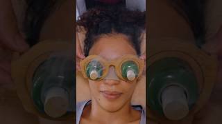 ASMR: Intense Chinese Back Guasha Massage and Eye Moxibustion #shorts