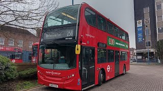 Full Ride London Bus Route 258 South Harrow to Watford RATP Group Enviro400 ADE40494 SN13CHK