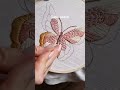 Satin stitch butterfly embroidery #stitch #art #embroidery #handembroidery #handmade #needle