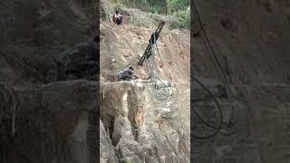 How iron rods are inserted into mountains/কিভাবে পাহাড়ের মধ্যে লোহার রড ঢুকানো হয়