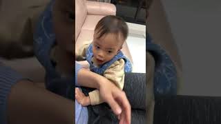 小北鼻會叫媽媽了耶baby know how to say “Mom”（1y6m)