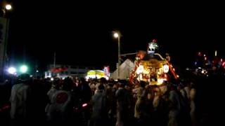 2009山田八幡宮神輿夜お祭り広場前