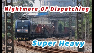 【China Rail】Nightmare Of Dispatching Super Heavy Train Transported Transformers 调度噩梦 运送变压器的超级超限货列