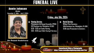 FUNERAL SERVICE  LIVE - ANNIE JOHNSON