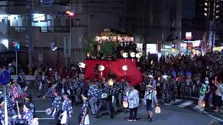 2019大森天王祭044・八剱神社前の山車回転