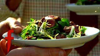 Gordon Cooks Salad of Pigeon with Pancetta Recipe | The F Word