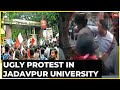 Scuffle At Jadavpur University Amid Protest: TMC Claims BJP Goons Thrashed Students