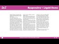 Creating Responsive Liquid Layouts with Indesign & in5