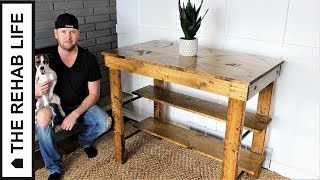 Modern Farmhouse Kitchen Island - Easy DIY Project