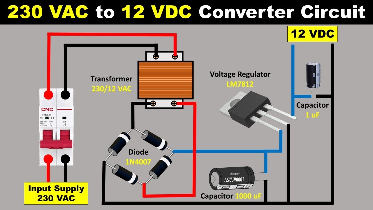 Circuit Diagram Ac To Dc Converter Ac To Dc Converter Circuit Diagram