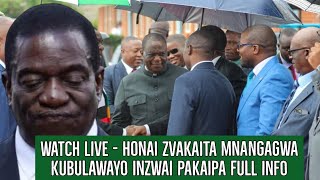 Watch Live - Honai Zvakaita Mnangagwa KuBulawayo Inzwai Pakaipa Full info 🇿🇼