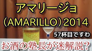 【ワイン】【シャンテYA・アマリージョ　2014】お酒　実況　軽く一杯（57杯目）　ワイン（白)　シャンテYA・アマリージョ（chanter Y.A AMARILLO）　2014