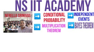 #CONDITIONAL PROBABILITY #MULTIPLICATION THEOREM ON PROBABILITY #INDEPENDENT EVENTS #BAYES THEOREM