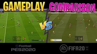 [TTB] PES 2020 vs FIFA 20 GAMEPLAY COMPARISON! - TOTALLY DIFFERENT STYLES!
