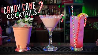 Christmas Cocktails with Candy Cane Syrup | Peppermint Cocktails