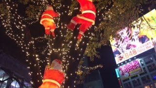 【JAPANTRIP】渋谷駅のクリスマスイルミネーション【2015年】  Shibuya　Station Christmas illuminations