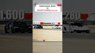 Koenigsegg Jesko vs Bugatti Chiron Super Sport - DRAG RACE