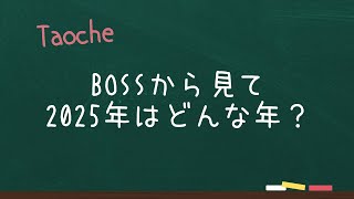 【TAOCHE】BOSSから見て2025年はどんな年？