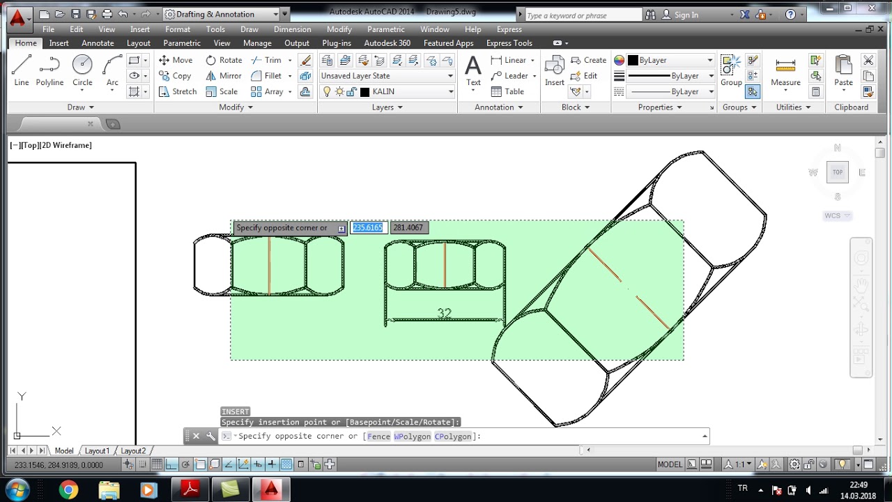 19) AUTOCAD BLOCK DEFİNİTİON, WRİTE BLOCK, ADD BLOCKS USİNG THE DESİGN ...